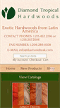 Mobile Screenshot of diamondtropicalhardwoods.com