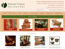 Tablet Screenshot of diamondtropicalhardwoods.com